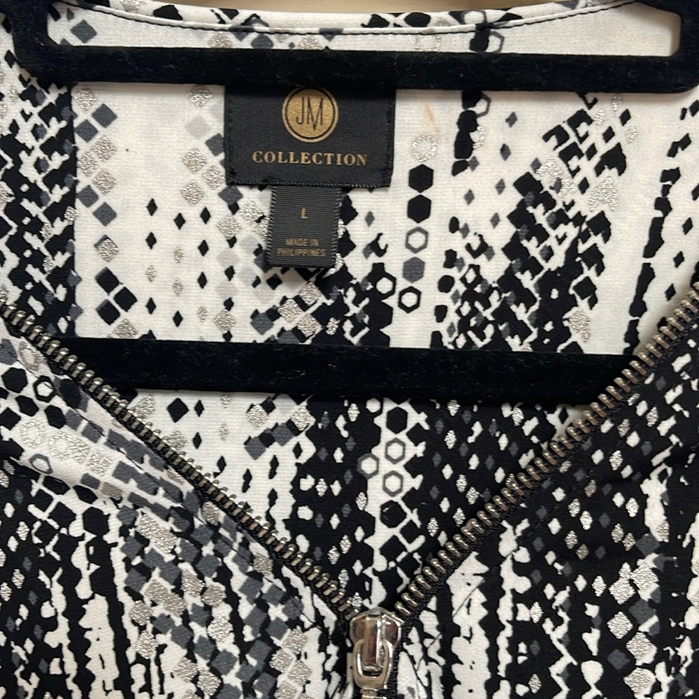JM Collection Blouse L - Picture 2 of 6